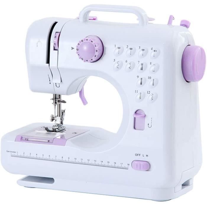 Portable Machine Agrave Coudre Domestique 12 Mod egraveles De Point Double Fil Eacutelectrique Quilting Broderie Agrave Coudr
