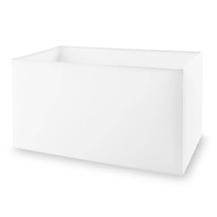 Leds-C4 Pan - Habillez-vous avec un grand abat-jour blanc rectangulaire