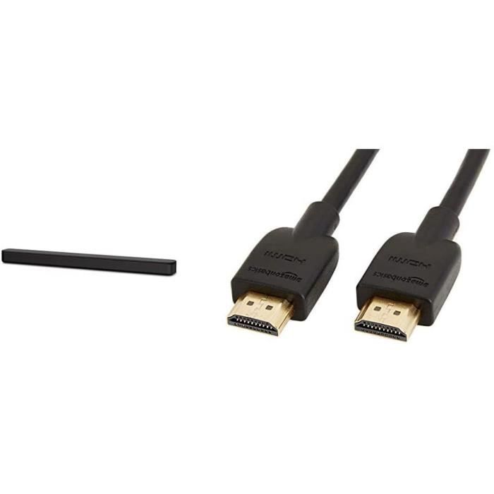 BARRE DE SON HT-SF150 Barre de Son TV 2.0ch - Noir & Basics Câble HDMI 2.0 Haut débit Compatible Ethernet - 3D 170