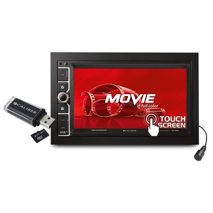 Caliber autoradio RMD801DAB-BT Double Din sans CD DAB+ Bluetooth 4x75w