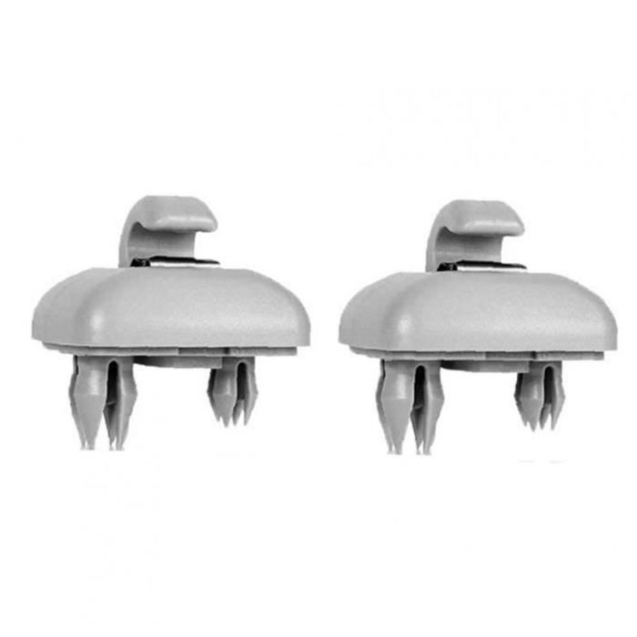 Support de clip de crochet à visière intérieure compatible avec Audi A3 A4L A5 A6 A7 Q5 Q3 gris 2pcs