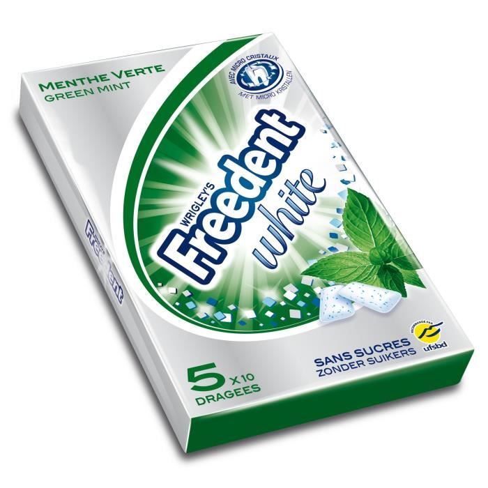 FREEDENT White Menthe Verte