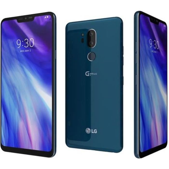 LG G7 ThinQ G710ulm - Single SIM - 64GB - 4GB RAM - Bleu