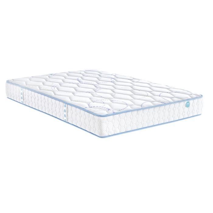 Matelas Merinos CANDIZ 580 ressorts 24 cm 140x190 Blanc