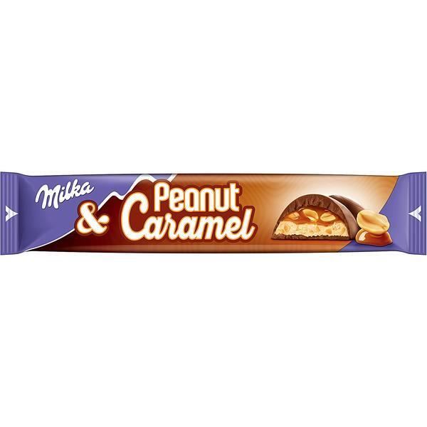 Milka Peanut & Caramel Barres de Chocolat 37g (Pack de 36)