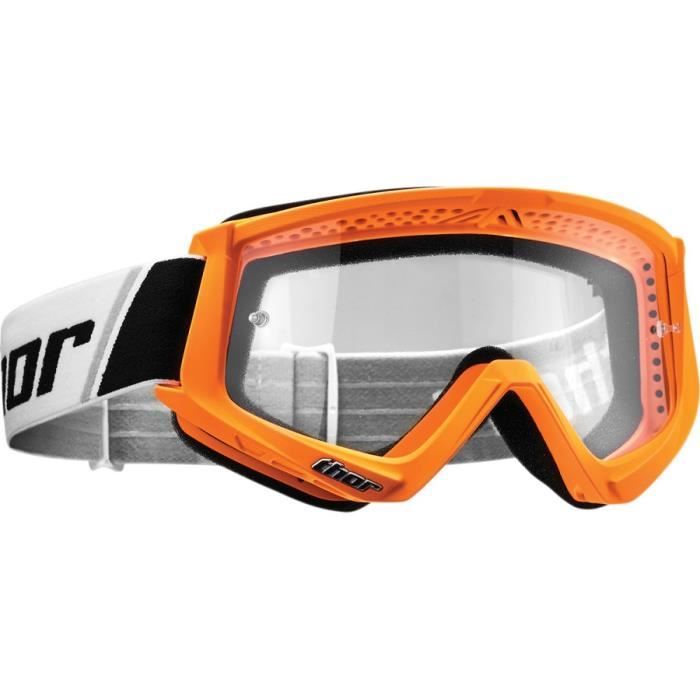 Masque / Lunettes Cross Enfant THOR Combat Fluo - Orange / Noir - Taille Unique