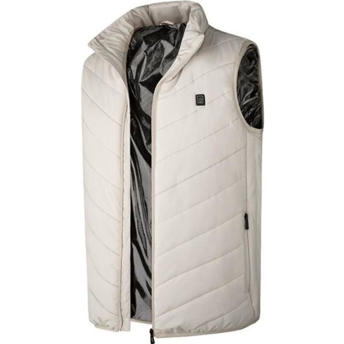 Gilet Chauffant, Veste Chauffante Femme avec Batterie, Hiver Lavable Chauds Gilet Chauffé avec 4 Zones de Chauffage pour Moto Ski