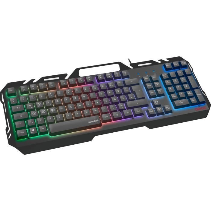 Speedlink Clavier Orios Metal RGB clavier USB Noir