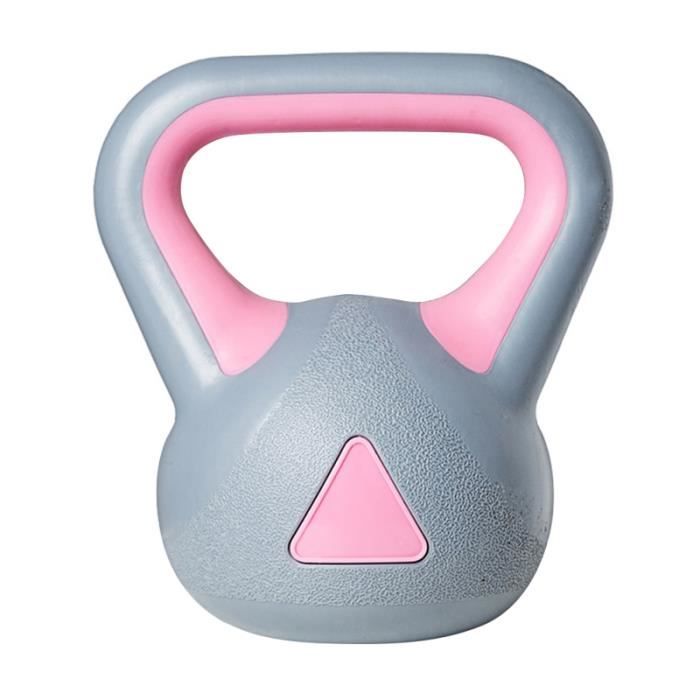 1Pc 4KG Kettle-bell Gym Kettlebells fixes dédiés Femmes Fitness Training Bras Muscle Exercise (Gris Rose) BARRE - HALTERE - POIDS
