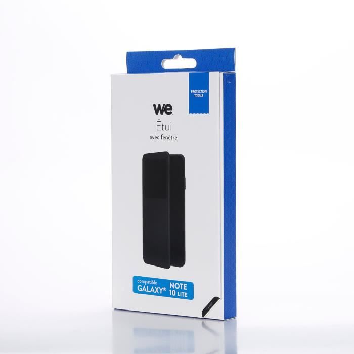 WEEtui de protection WE noir pour Samsung Galaxy Note 10 Lite Résistant aux chocs et chûtes. Accès caméra et multi-position.