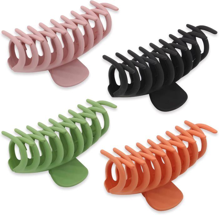 Lot De 4 Pinces à Cheveux Flamant Rose à Pois Noirs – Accessoire Coiffure Taille Unique, Pour Carnaval Et Fêtes