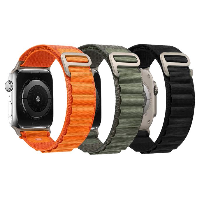 Pack 3 Bracelet Boucle Alpine Noir/Orange/Vert kaki compatible avec Apple Watch 38mm 40mm 41mm Serie 9 8 7 6 5 4 3 2 1 SE-Yuan Yuan Pack 3 Bracelet Boucle Alpine Noir/Orange/Vert kaki compatible avec Apple Watch 38mm 40mm 41mm Serie 9 8 7 6 5 4 3 2 1 SE-Yuan Yuan