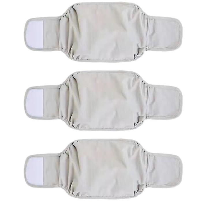 Comparer les prix de Lot de 3 couches lavables pour chien mâle, bandes ventrales pour chiots, super absorbantes et confortables - 26 (taille M adapté