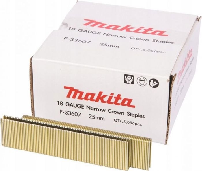 Agrafeuse Makita F 33607 Agrafeuse AGRAFES 18GA 5 7x25mm / 5056 pcs. GALVANISÃ