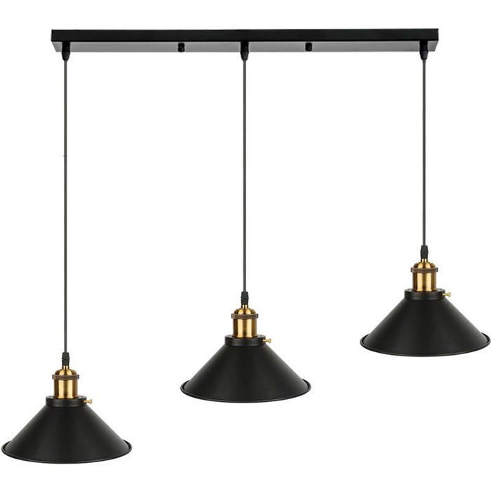 Rétro Lustre Suspension Luminaire Style Industrielle pour Salon Couloir Cuisine - Type 6