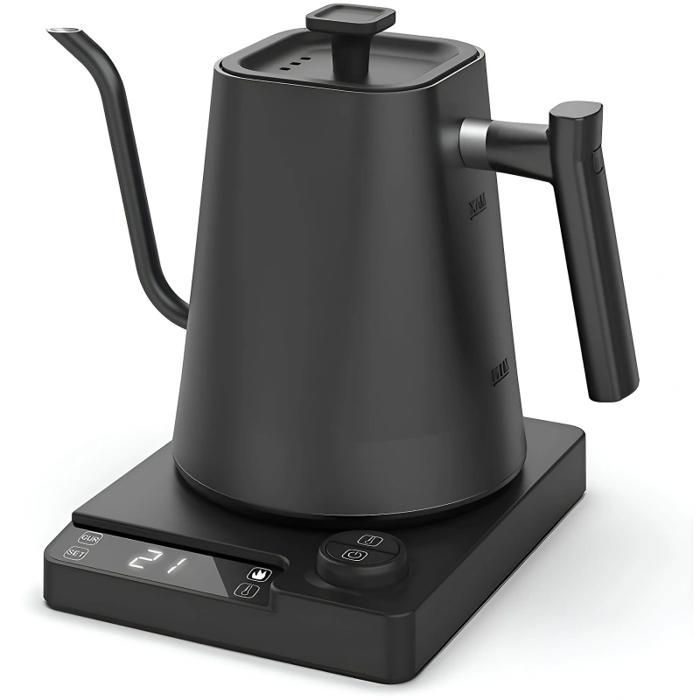 Bouilloire électrique 1200W 220V grande capacité 1L contrôle précis de la température protection de sécurité noir