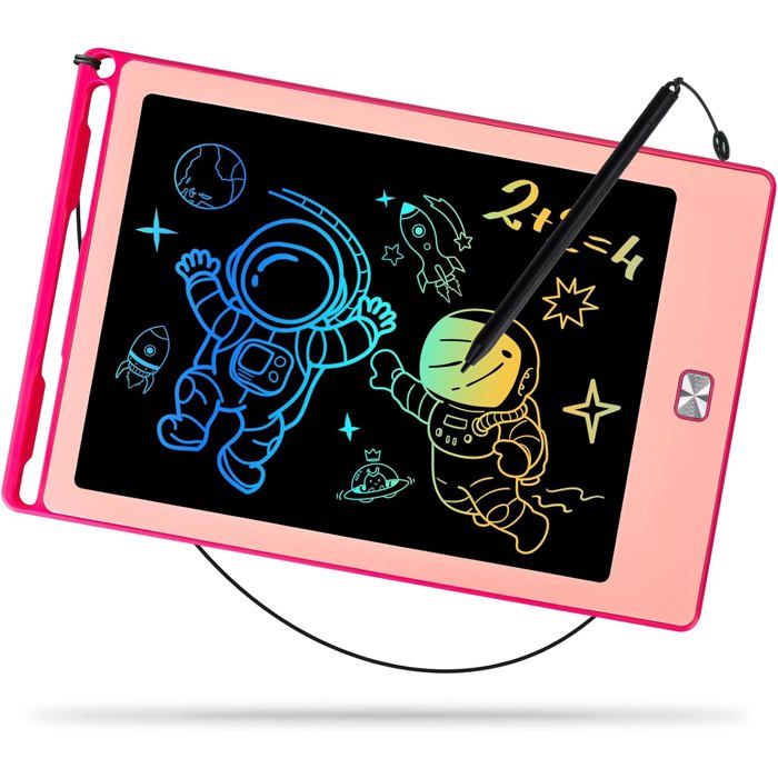 Tablette d'écriture LCD 12 pouces écran coloré Doodle Board effaçable tablette d Tablette d'écriture LCD 12 pouces écran coloré Doodle Board effaçable tablette d