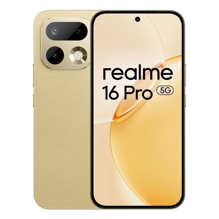 Smartphone Realme 16 Pro 5G 8Go+256Go Or 200MP 6500mAh IP69 AMOLED 144Hz