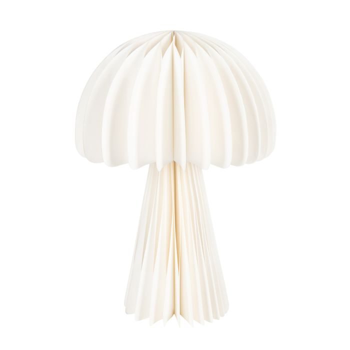 Lampe champignon en papier design Blanc cassé 30x30x40 cm