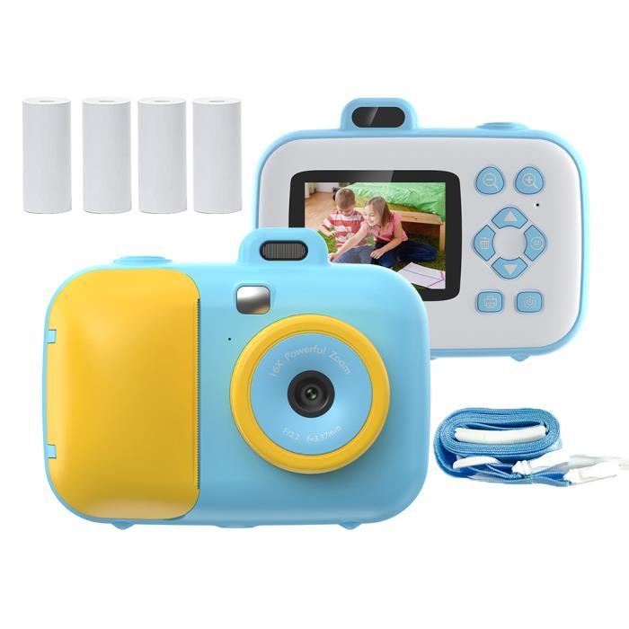 Appareil photo numérique avec papier thermique pour enfants, appareil photo  à impression instantanée pour enfants, cadeau