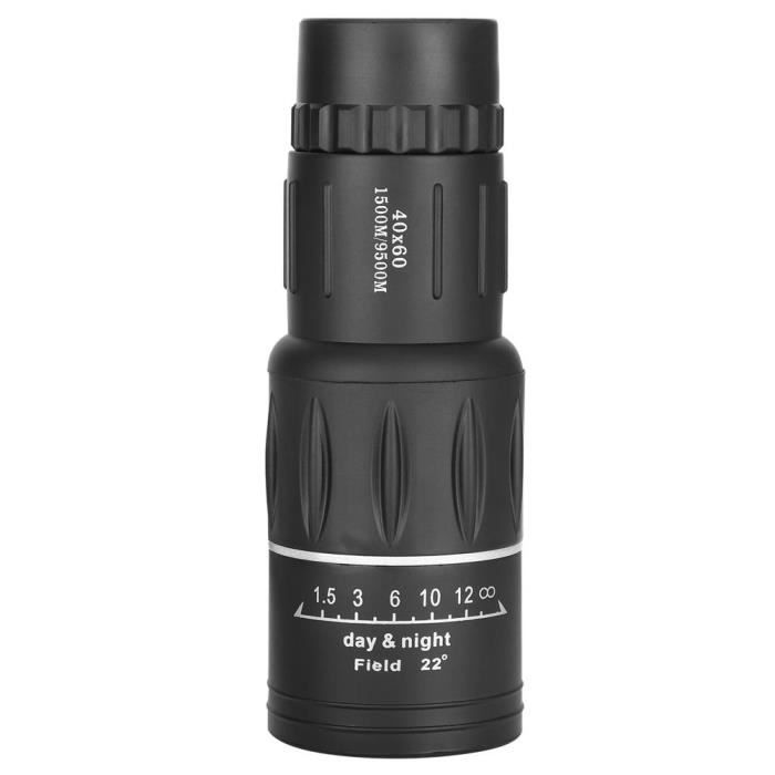 XIT Télescope monoculaire haute définition grand oculaire Noir