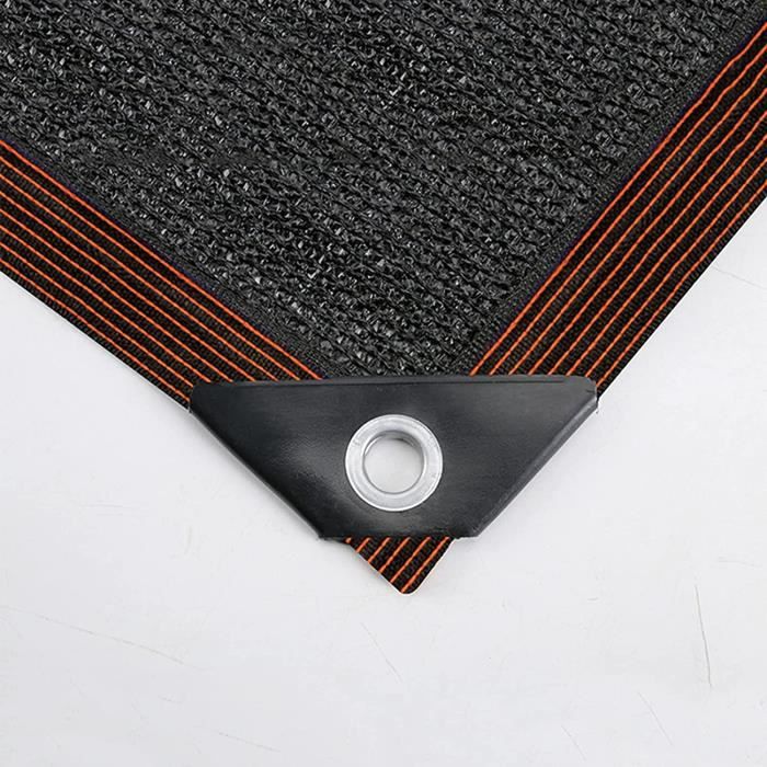 KGUDYS Filet D'ombrage Noir à 90%,Toile D'ombrage Pour Plantes,Voile D'ombrage Coupe-Vent,Filet En Tissu Résistant Aux UV,avec œillets, Pour Le Jardin,Les Plantes,Les Serres,Black-1.5x2m(4.9x6.6ft