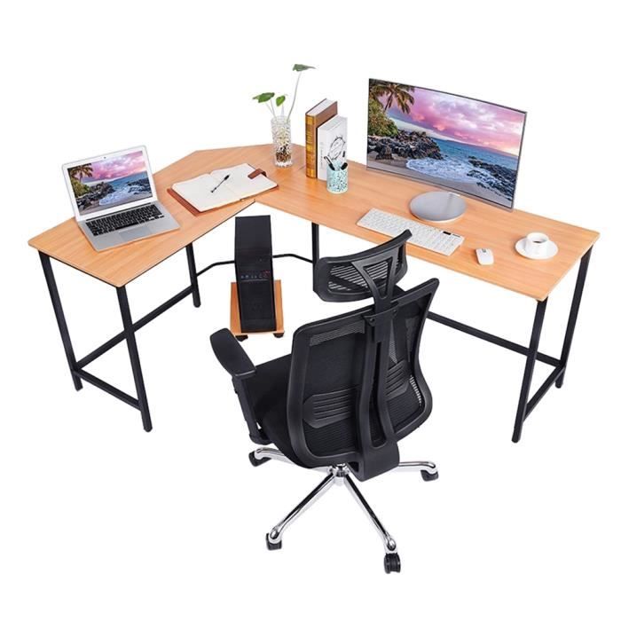 Bureau D Ordinateur De Coin En Forme De L Grand Poste De Travail De Table D Etude De Jeu De Pc Pour Le Bois De Bureau A La Maison Achat Vente Meuble