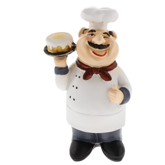 Chef Italien En Forme De Cuisine Ornements Resine Cuisinier Statue Taille 1 Achat Vente Statue Statuette Cdiscount