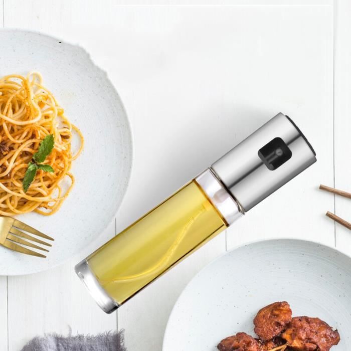 Distributeur D'huile En Verre 260 Ml - Bouteille Pratique Pour Huile D'olive, Vinaigre, Sauce Soja, Cuisine élégante