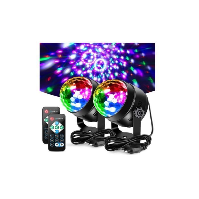Boule Disco Litake 2 Pack - 7 Couleurs Commandée Par Voix Pour Fête