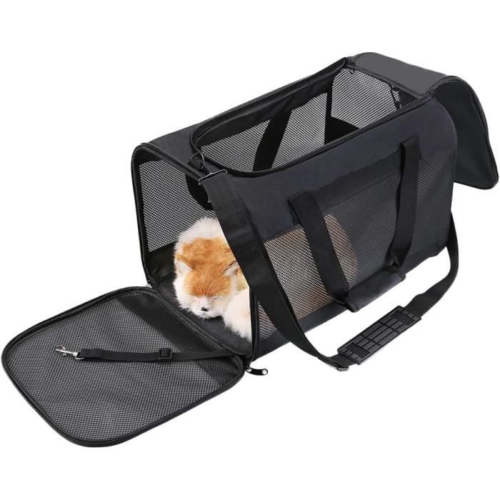 Sac Transport Chat Chien,Caisse De Transport Chat Pliable,Cage Transport  Chat Portable,Panier Transport Chat Respirant Po[u1682] - Cdiscount