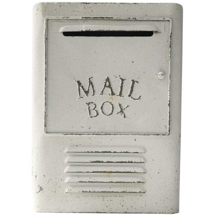 Boîte Aux Lettres Vintage Inland STEEL Co – Acier, Patine, Made In USA, Déco Ferme
