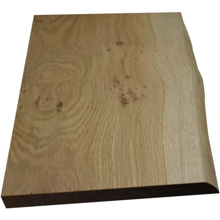 Planche En Chêne Massif – 45x35x3 Cm, Bois Naturel, Pour Marche Ou Rebord