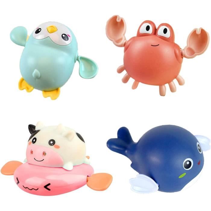 Jouet Bain Bebe 4Pcs Jeux Pour Le Bain Bebe Jouet De Baignoire