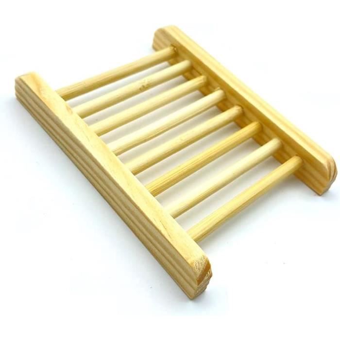 Porte-savon Avec égouttoir - Adhésion Par Ventouse - Plastique Lisse 8x14x10 Cm - Décoration Salle De Bain