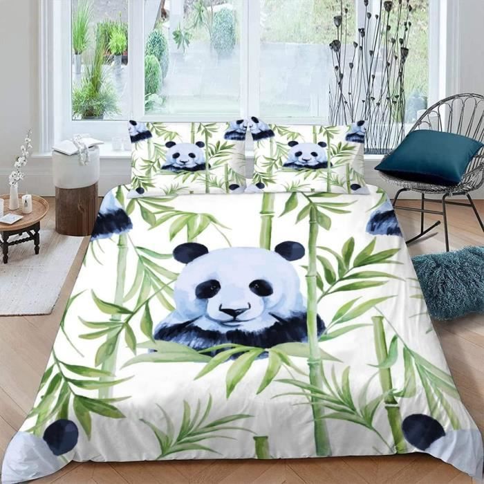 Housse de couette 140 x 200 cm + taie - Panda