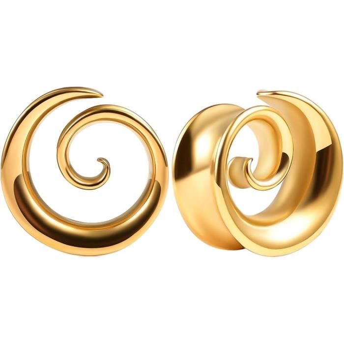 Ecarteur Oreilles Plug Tunnel Selle Jauges Spiral En Acier Inoxydable Étirement Extenseur - Foto 10