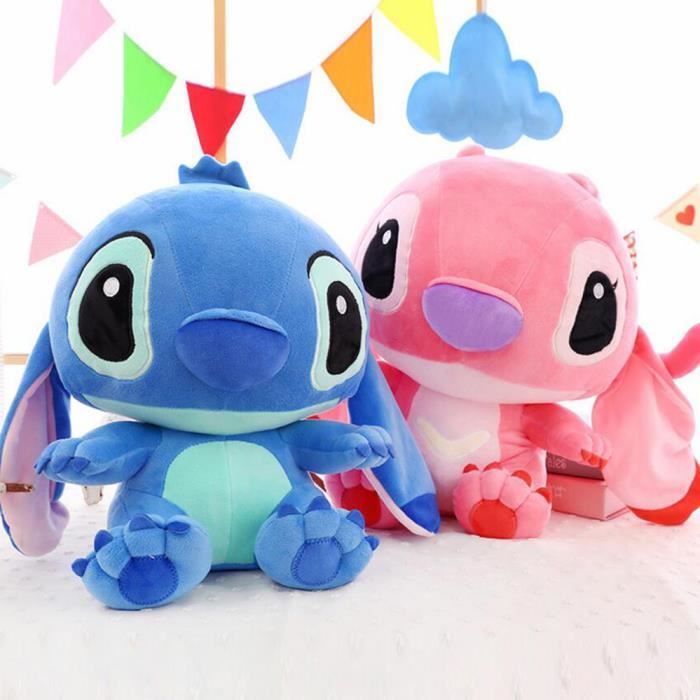 Organgonfandpeluche Poupee Lot De 2 Stitch 40cm Debout Assis 35cm Rose Bleu Peluche Mignonne Cadeau De Noel Cdiscount Puericulture Eveil Bebe