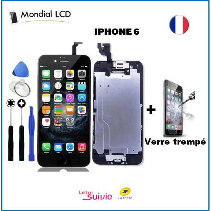 Ecran Iphone 6 Noir Complet Achat Ecran De Telephone Pas Cher