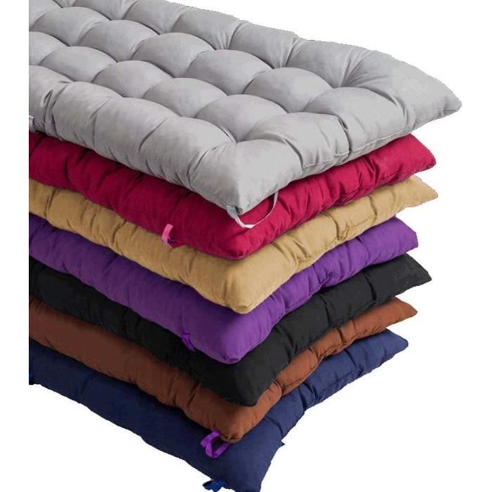 Coussin Banc Jardin 100x45 Cm | Épaisseur 5cm | Housse Polyester Imperméable | Antidérapant Gris