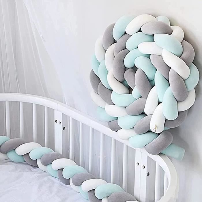 Tour de lit tresse bébé deals 9
