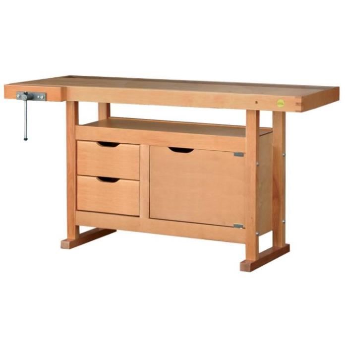Outifrance Etabli De Menuisier 1 50x0 50m Caisson 2 Tiroirs 1 Porte Presse Achat Vente Etabli Meuble Atelier Outifrance Etabli De Cdiscount