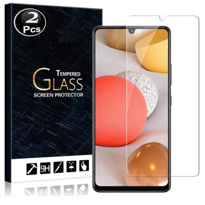 Vitre protection ecran pour Samsung Galaxy A20s Verre trempé incassable lot  de [X2] Tempered Glass
