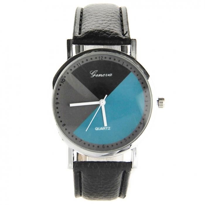Montre discount design geneva originale Cuir Synthetique 1 Montre Geneva