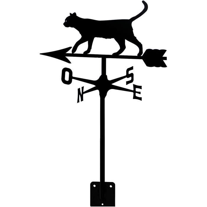 SUPERDANT Girouette En Métal En Forme De Silhouette De Chat