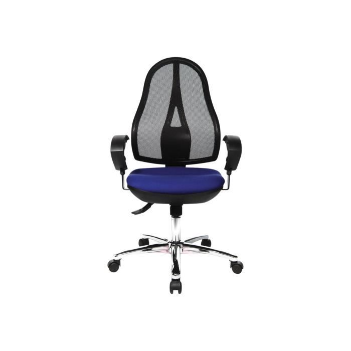 Chaise de bureau TOPSTAR OPEN POINT SY Deluxe - Accoudoirs - Pivotant - Polypropylène - Bleu Chaise de bureau TOPSTAR OPEN POINT SY Deluxe - Accoudoirs - Pivotant - Polypropylène - Bleu