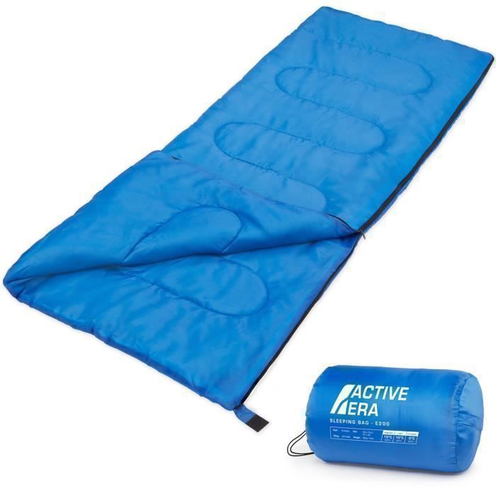 Sac de couchage rectangulaire - Active Era - Ultra léger - 190 x 75 cm - Polyester durable - Confortable