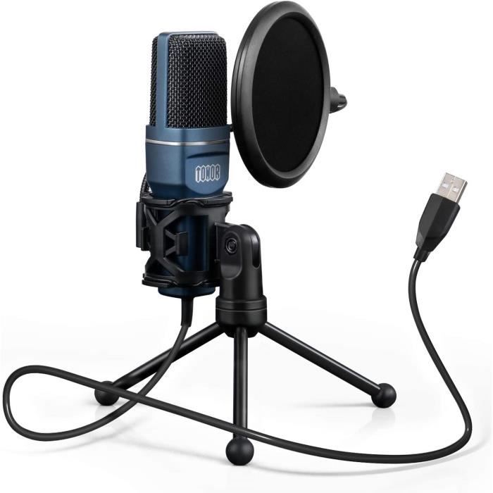 TONOR Microphone à Condensateur USB pour PC Micro avec Trépied et Filtre  Anti-Pop pour Enregistrement Vocal, Enregistrement Musical - Cdiscount TV  Son Photo