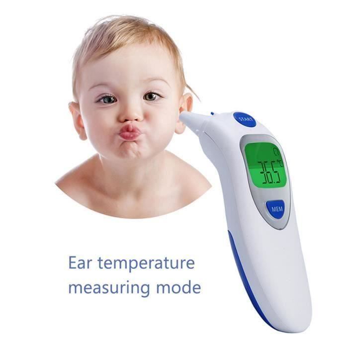 Thermometre De Poche Frontal Thermometre Infrarouge 4 En 1 Pour Bebes Adultes Et Objets 1 Seconde Temps De Mesure Fonction Memo Cdiscount Puericulture Eveil Bebe