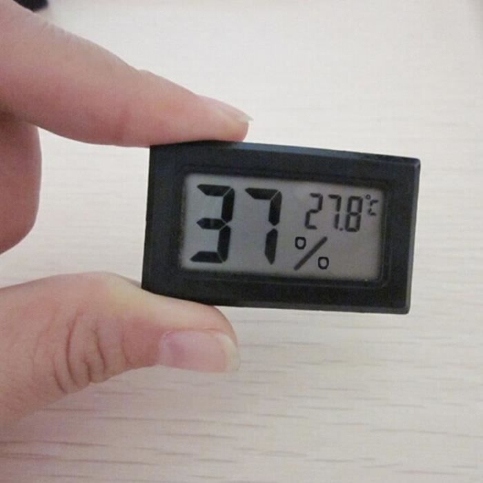 Lot De 6 Mini Thermomètres Hygromètres Numériques LCD – Température -50°C à +70°C & Humidité 10-99% – Idéal Chambre Bébé, Bureau, Serre (Blanc)